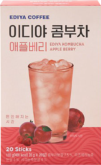 EDIYA Kombucha 
Apple Berry 